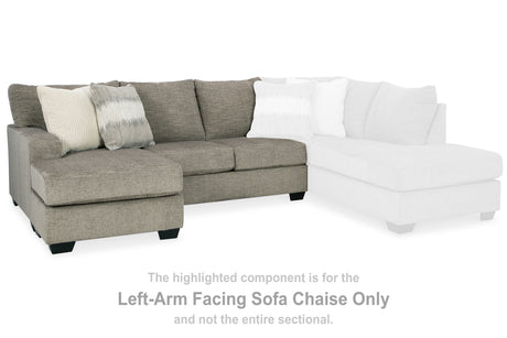 Sam's Furniture - Ashley Furniture - Creswell Sectional - LAF Sofa Chaise / Stone - 1530502