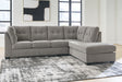 Sam's Furniture - Ashley Furniture - Lanelly Sectional - LAF 2-Piece Sectional with Chaise / Alloy - 17504S1
