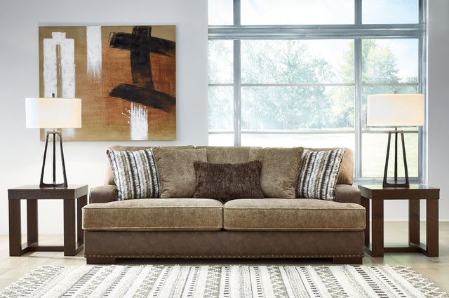 Sam's Furniture - Ashley Furniture - Alesbury Living Room - Chair and a Half / Chocolate - 1870423