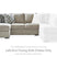 Sam's Furniture - Ashley Furniture - Calnita Sectional - LAF 2-Piece Sectional with Chaise / Sisal - 20502S1