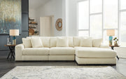 Sam's Furniture - Ashley Furniture - Lindyn Sectional - RAF 3-Piece Sectional with Chaise / Ivory - 21104S12