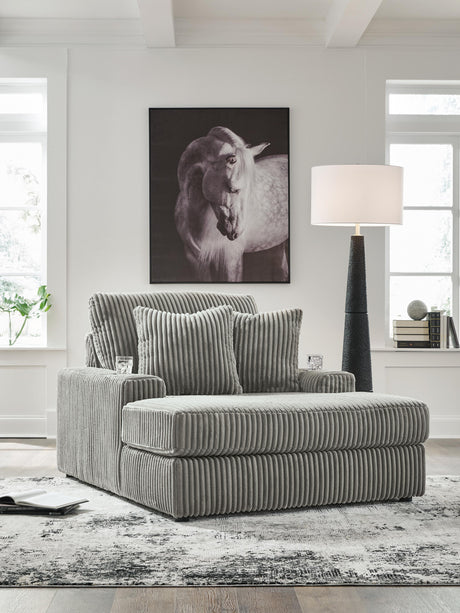 Sam's Furniture - Ashley Furniture - Lindyn Living Room - Chaise / Fog - 2110515