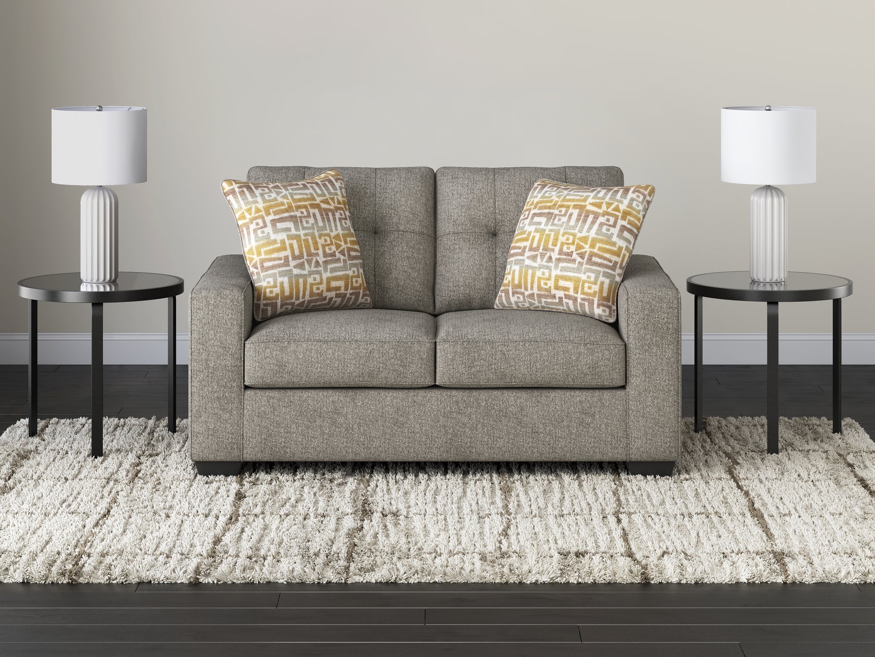 Sam's Furniture - Ashley Furniture - Larimer Living Room - Loveseat / Iron - PC2920435
