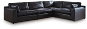 Sam's Furniture - Ashley Furniture - Emilia Sectional - RAF 4-Piece Sectional / Black - 30902S3