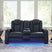 Sam's Furniture - Ashley Furniture - Fyne-Dyme Living Room - PWR Recliner/ADJ Headrest / Sapphire - 3660313