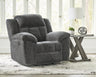Sam's Furniture - Ashley Furniture - Frohn Living Room - DBL Rec Loveseat w/Console / Chocolate - 3740794