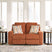 Sam's Furniture - Ashley Furniture - Danum Living Room - Reclining Loveseat / Spice - 3880786