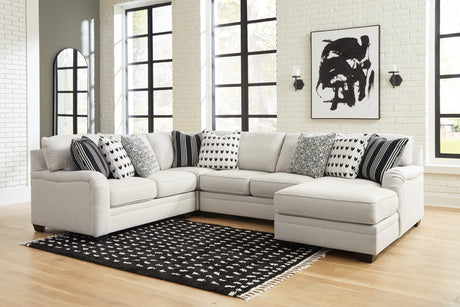 Sam's Furniture - Ashley Furniture - Huntsworth Sectional - RAF 4-Piece Sectional with Chaise / Dove Gray - 39702S4