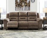 Sam's Furniture - Ashley Furniture - Stoneland Living Room - Reclining Power Sofa / Fossil - 3990587