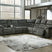 Sam's Furniture - Ashley Furniture - Nettington Sectional - 4-Piece Power Reclining Sectional / Smoke - 44101S3