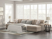 Sam's Furniture - Ashley Furniture - Newellen Sectional - RAF 3-Piece Sectional with Double Chaise / Hemp - 48404S7
