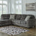 Sam's Furniture - Ashley Furniture - Lonoke Sectional - LAF 2-Piece Sectional with Chaise / Gunmetal - 50504S2