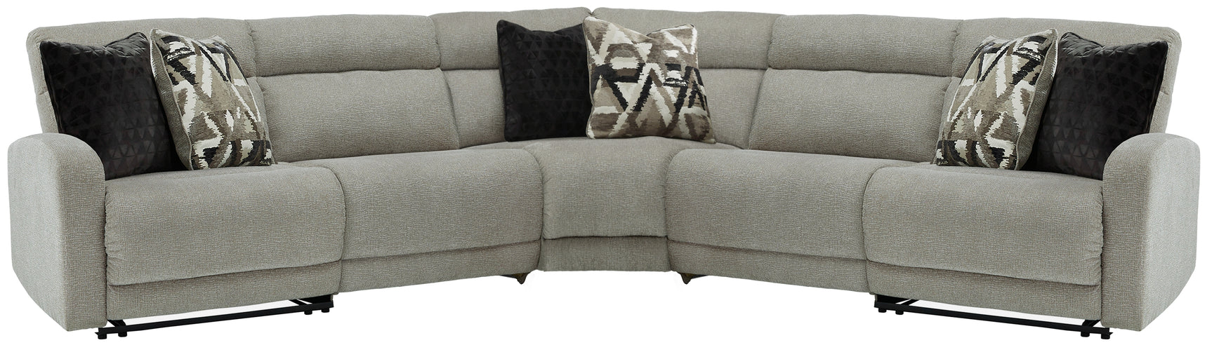 Sam's Furniture - Ashley Furniture - Colleyville Sectional - 5-Piece Power Reclining Sectional / Stone - 54405S6