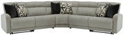 Sam's Furniture - Ashley Furniture - Colleyville Sectional - 5-Piece Power Reclining Sectional / Stone - 54405S6