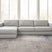 Sam's Furniture - Ashley Furniture - Amiata Sectional - RAF 2-Piece Sectional with Chaise / Glacier - 57404S1