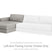 Sam's Furniture - Ashley Furniture - Amiata Sectional - RAF 2-Piece Sectional with Chaise / Glacier - 57404S1