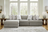 Sam's Furniture - Ashley Furniture - Avaliyah Sectional - RAF 3-Piece Sectional with Chaise / Ash - 58103S3