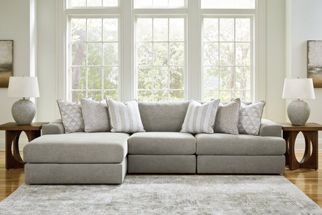 Sam's Furniture - Ashley Furniture - Avaliyah Sectional - RAF 3-Piece Sectional with Chaise / Ash - 58103S3