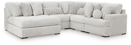 Sam's Furniture - Ashley Furniture - Cuddle Plush Sectional - 5-Piece Sectional with Chaise / Arctic - PC59106S11