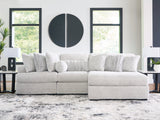 Sam's Furniture - Ashley Furniture - Cuddle Plush Sectional - 3-Piece Sectional with Chaise / Arctic - PC59106S7