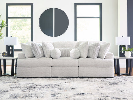 Sam's Furniture - Ashley Furniture - Cuddle Plush Sectional - RAF 3-Piece Sectional / Arctic - PC59106S5