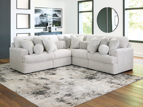 Sam's Furniture - Ashley Furniture - Cuddle Plush Sectional - RAF 5-Piece Sectional / Arctic - PC59106S2