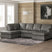 Sam's Furniture - Ashley Furniture - Lofton-Pike Sectional - LAF 2-Piece Sectional with Chaise / Shadow - PC61610S1