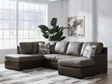 Sam's Furniture - Ashley Furniture - Castille Way Sectional - RAF 2-Piece Sectional with Chaise / Fossil - PC62703S1