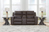 Sam's Furniture - Ashley Furniture - Lavenhorne Living Room - DBL Rec Loveseat w/Console / Umber - 6330694