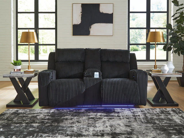 Sam's Furniture - Ashley Furniture - Forest Lake Living Room - PWR REC Loveseat/CON/ADJ HDRST / Alloy - PC6420318