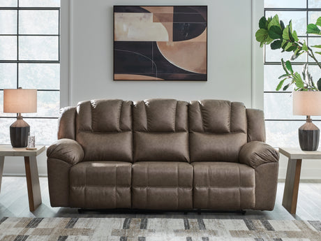 Sam's Furniture - Ashley Furniture - Lowilla Living Room - Reclining Sofa / Driftwood - PC6450688
