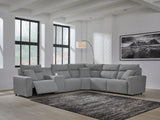 Sam's Furniture - Ashley Furniture - ModMax II Sectional - 6-Piece Power Reclining Sectional / Salt and Pepper - 65906S10