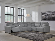 Sam's Furniture - Ashley Furniture - ModMax II Sectional - 6-Piece Power Reclining Sectional / Salt and Pepper - 65906S10