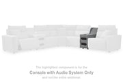 Sam's Furniture - Ashley Furniture - ModMax II Sectional - Console with Audio System / Salt and Pepper - 6590660