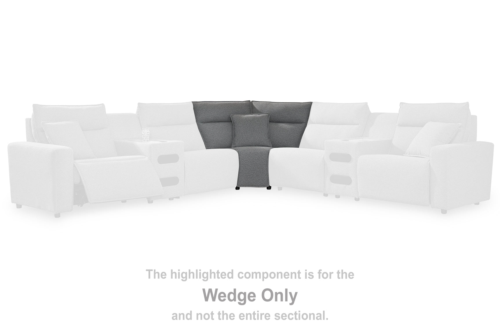 Sam's Furniture - Ashley Furniture - ModMax II Sectional - Wedge / Salt and Pepper - 6590677