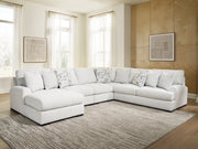 Sam's Furniture - Ashley Furniture - Misty-Lakes Sectional - 5-Piece Sectional with Chaise / Chalk - PC66906S12