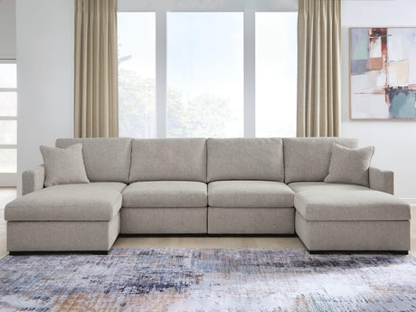 Sam's Furniture - Ashley Furniture - ModMax Luxe Sectional - RAF 4-Piece Double Chaise Sectional / Flint - 68605S16