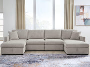 Sam's Furniture - Ashley Furniture - ModMax Luxe Sectional - RAF 4-Piece Double Storage Chaise Sectional / Flint - 68605S62