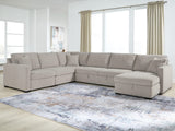 Sam's Furniture - Ashley Furniture - ModMax Luxe Sectional - RAF 5-Piece Sectional with Storage Chaise and Pop Up Sleeper / Flint - 68605S105