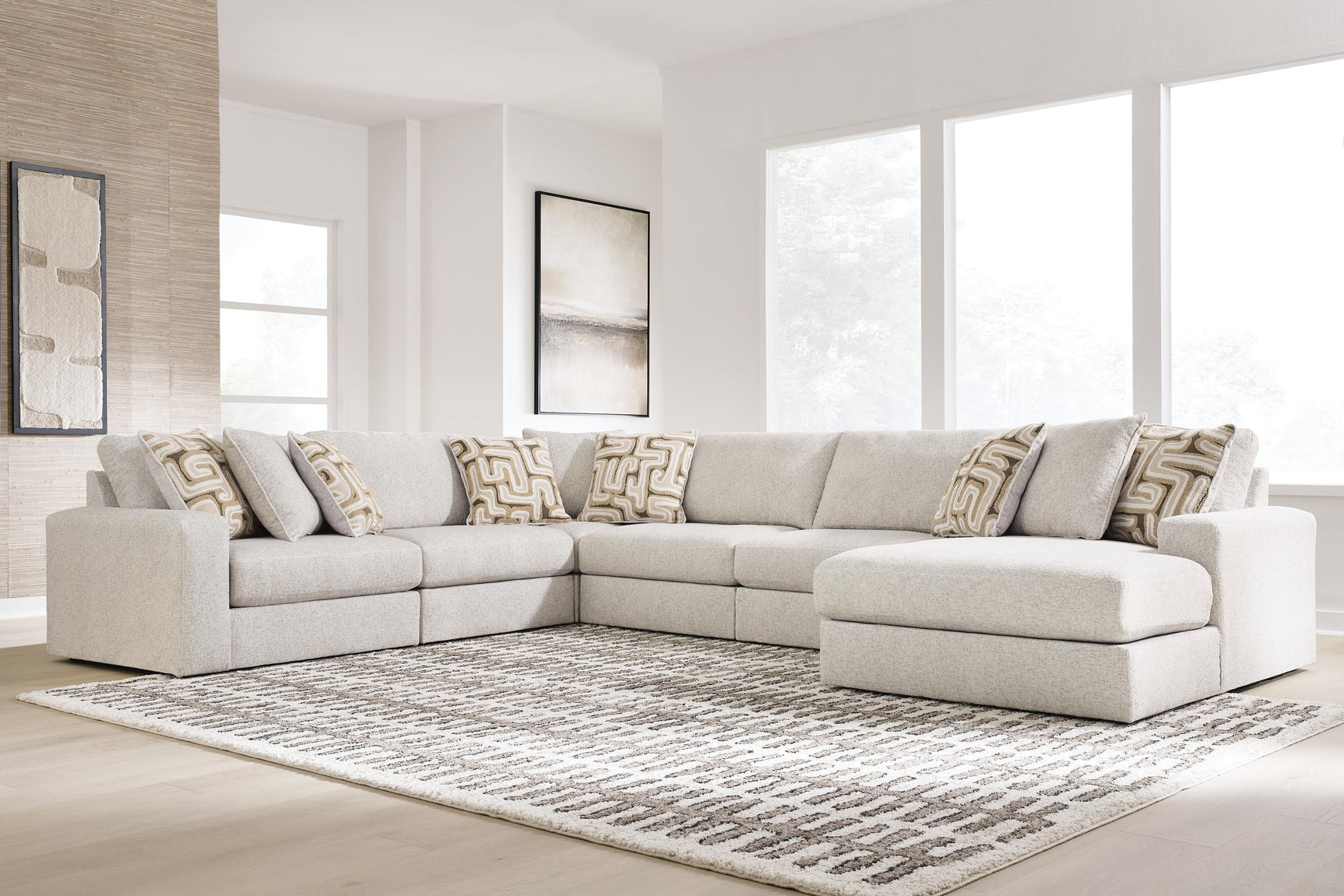 Sam's Furniture - Ashley Furniture - Kestrie Sectional - RAF 6-Piece Sectional with Chaise - PC68706S15