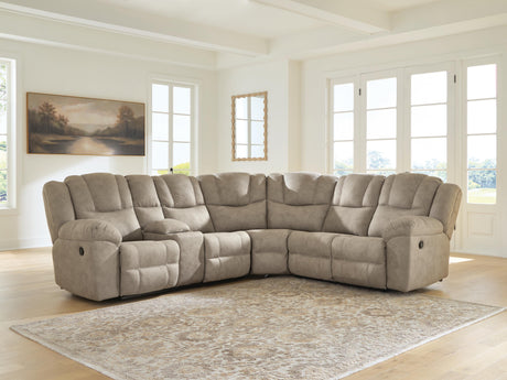 Sam's Furniture - Ashley Furniture - Pearce-Pike Sectional - 3-Piece Reclining Sectional with Console - PC69205S1