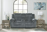 Sam's Furniture - Ashley Furniture - Tip-Off Living Room - PWR REC Loveseat/CON/ADJ HDRST / Slate - 6930418