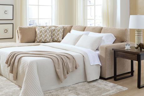 Sam's Furniture - Ashley Furniture - Bridgepoint Sectional - RAF 2-Piece Sleeper Sectional with Chaise / Almond - PC69507S4