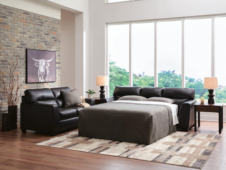 Sam's Furniture - Ashley Furniture - Glennbre Living Room - Queen Sofa Sleeper / Midnight - PC6980439