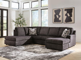 Sam's Furniture - Ashley Furniture - Lentiz Sectional - RAF 2-Piece Sectional with Chaise / Onyx - PC73404S1