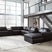 Sam's Furniture - Ashley Furniture - ModMax II Sectional - RAF 8-Piece Sectional with Chaise and Audio Consoles / Black - 74305S48