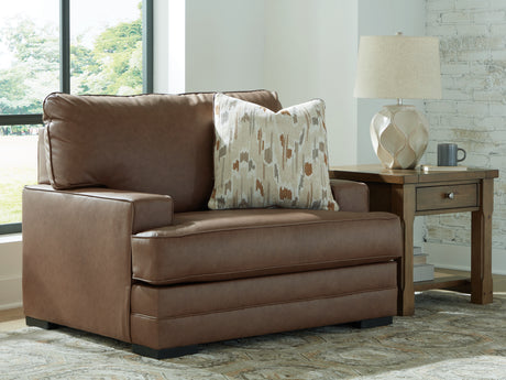 Sam's Furniture - Ashley Furniture - VillaCourt Living Room - Chair and a Half / Caramel - 7490923