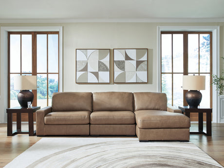 Sam's Furniture - Ashley Furniture - Veronella Sectional - RAF 3-Piece Sectional with Chaise / Sahara - 76106S6