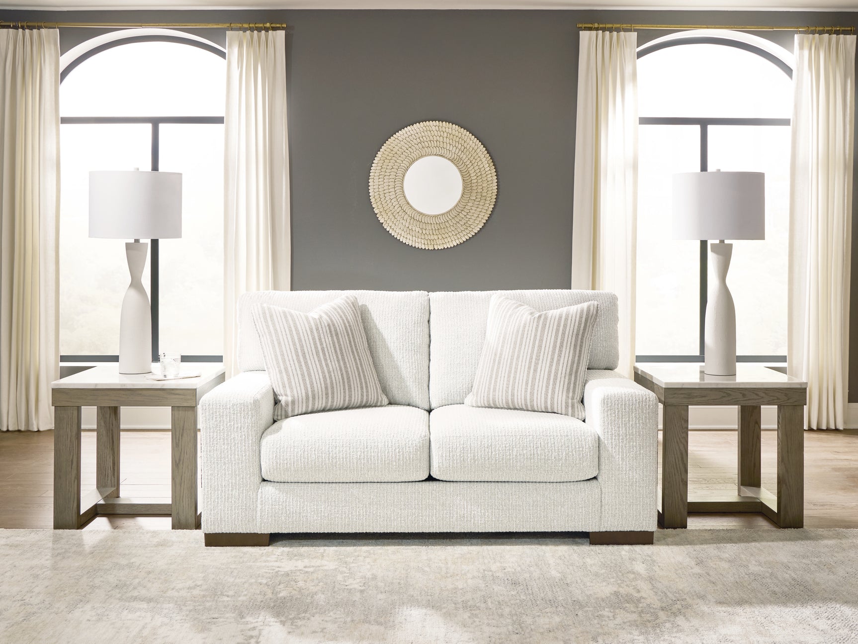 Sam's Furniture - Ashley Furniture - Hartside Living Room - Loveseat / Frosted - 8010435