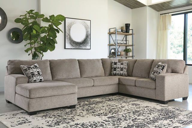 Sam's Furniture - Ashley Furniture - Ballinasloe Sectional - RAF 3-Piece Sectional with Chaise / Smoke - 80703S1